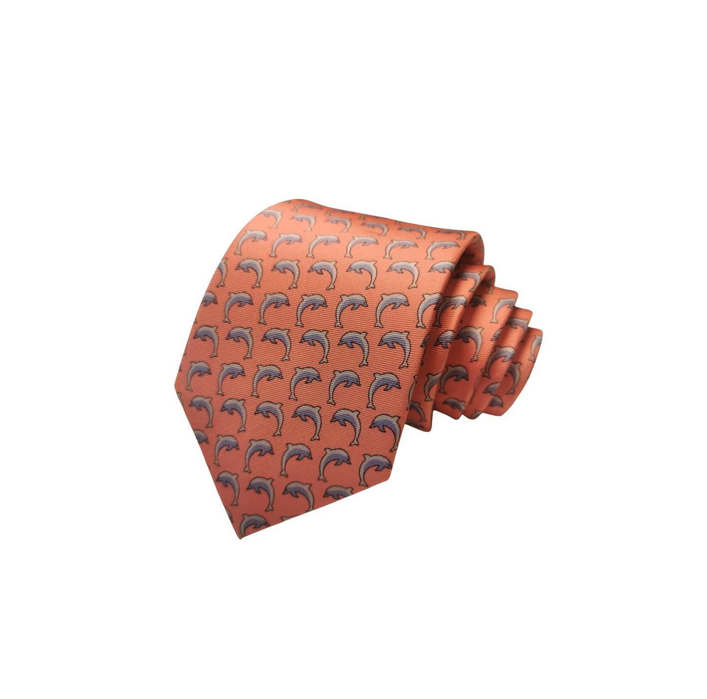 Dolphin Pink Silk Tie