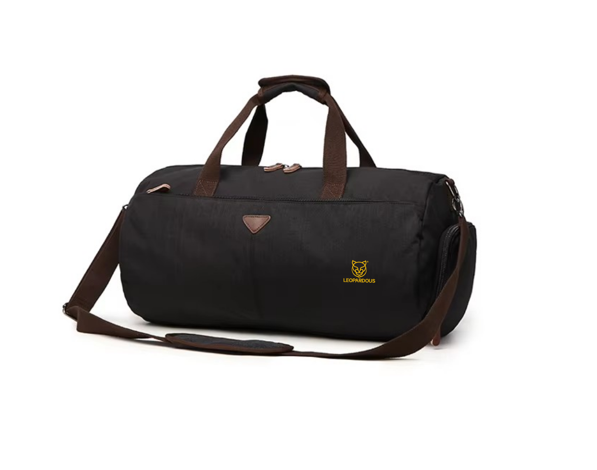 Black Canvas Gym Bag