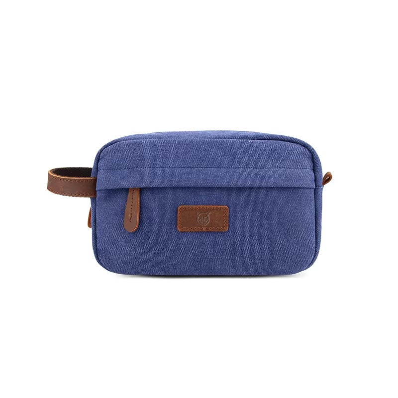 Blue Canvas Pouch