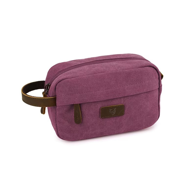 Maroon Canvas Pouch