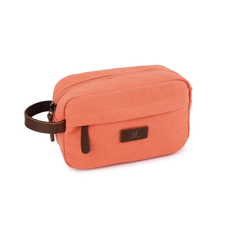 Orange Canvas Pouch
