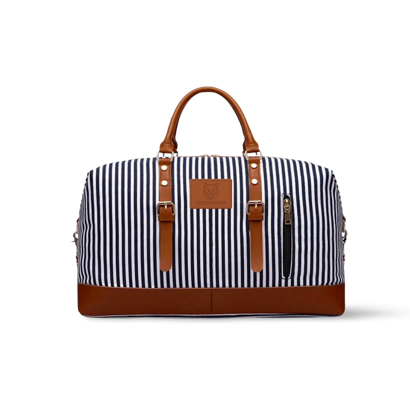 Striped Duffle Bag