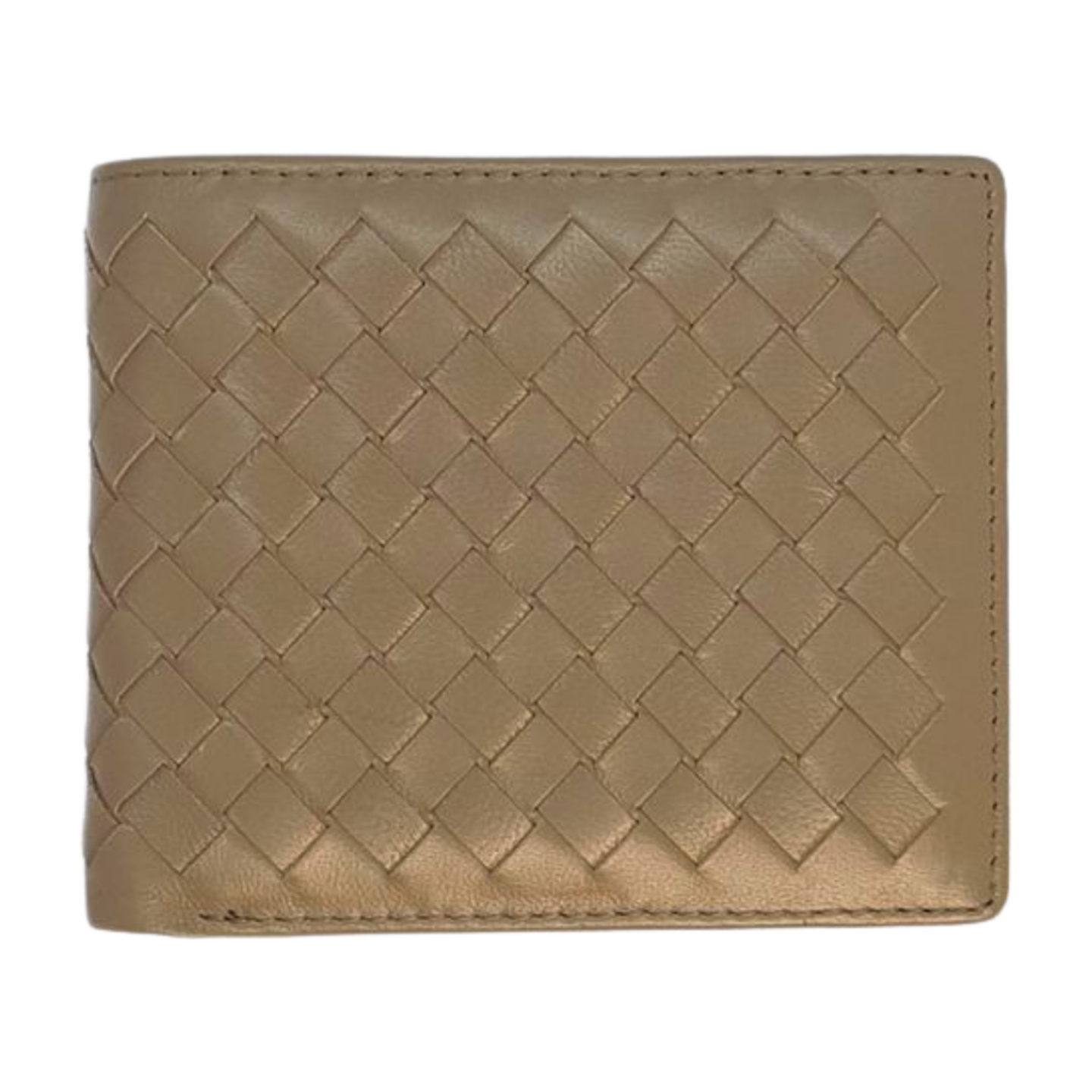 Iron Grey Woven Leather Wallet