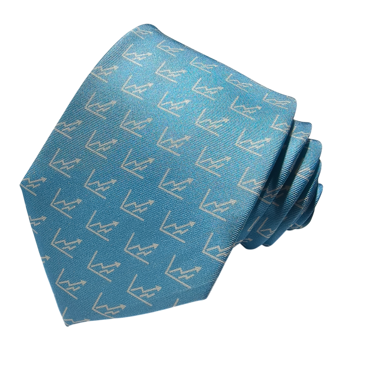 Stock on Baby Blue Silk Tie