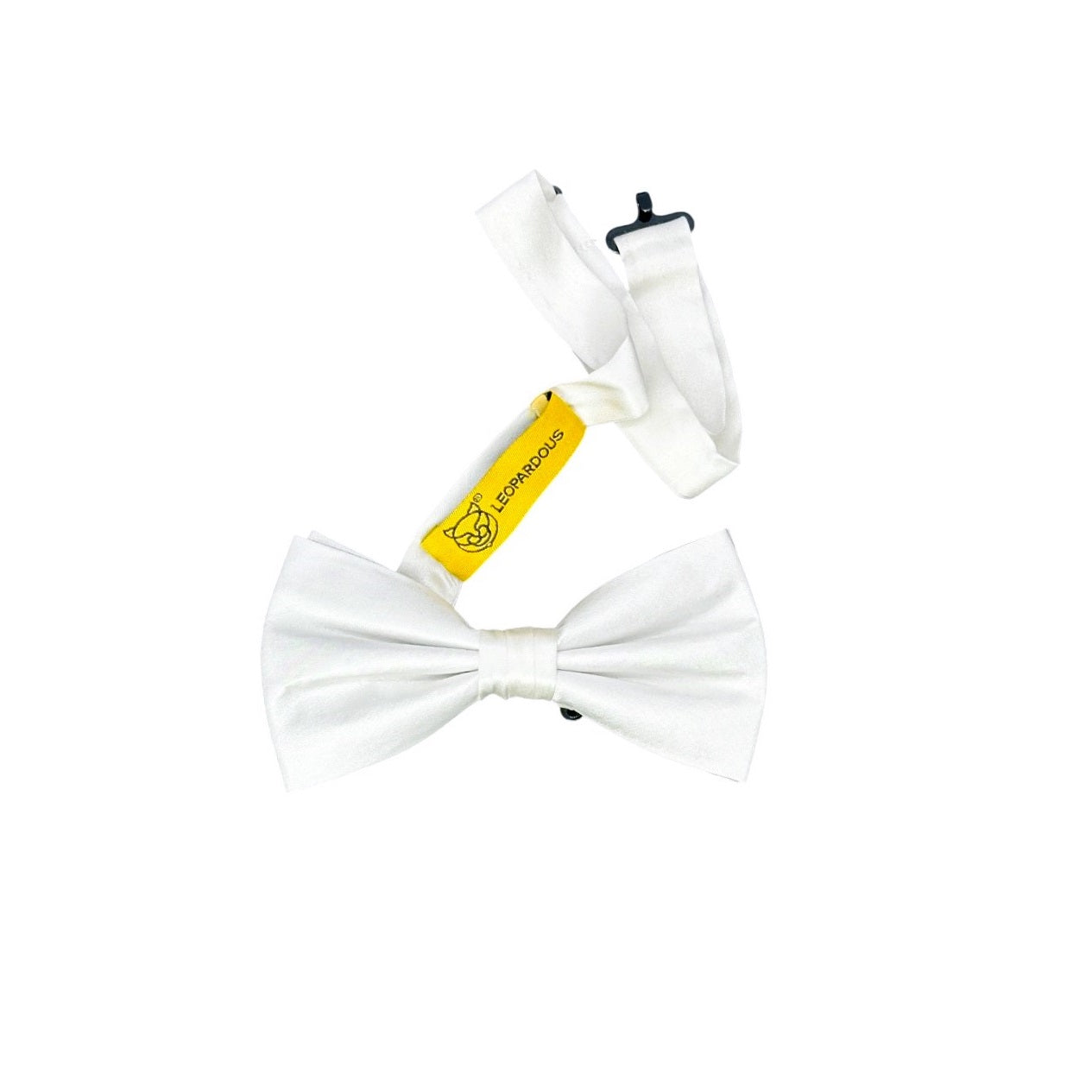 White Silk Bowtie