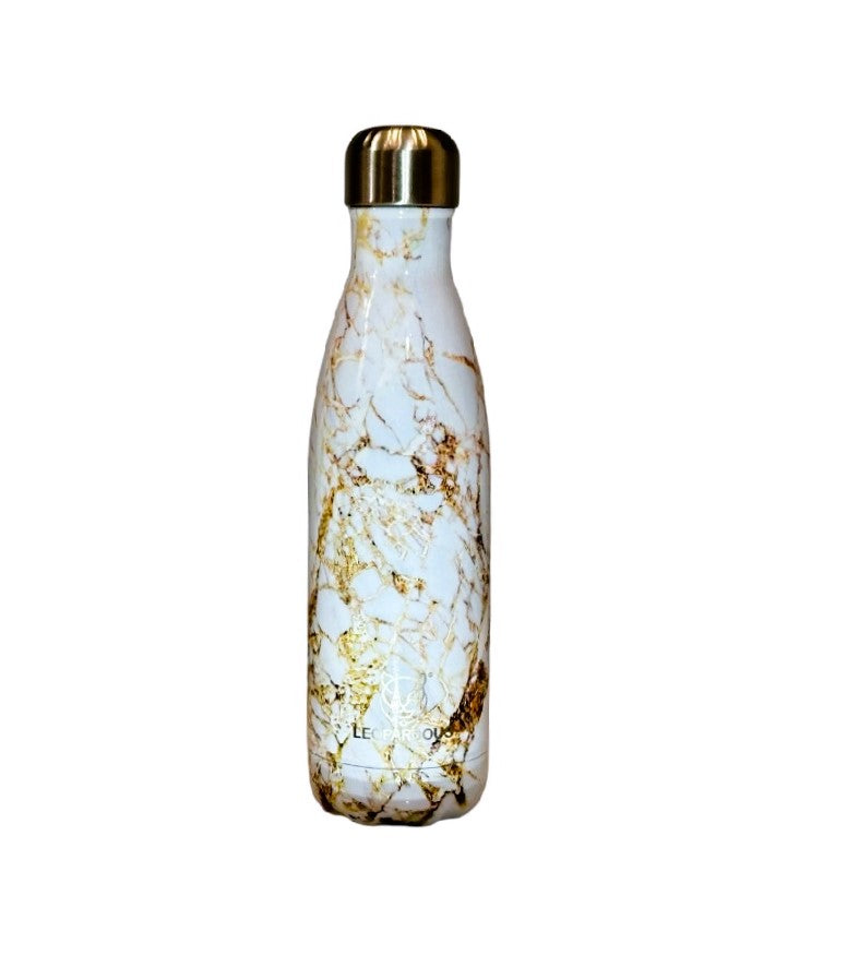 White Gold Cola-Shaped Water Bottle