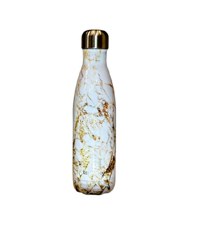 White Gold Cola-Shaped Water Bottle