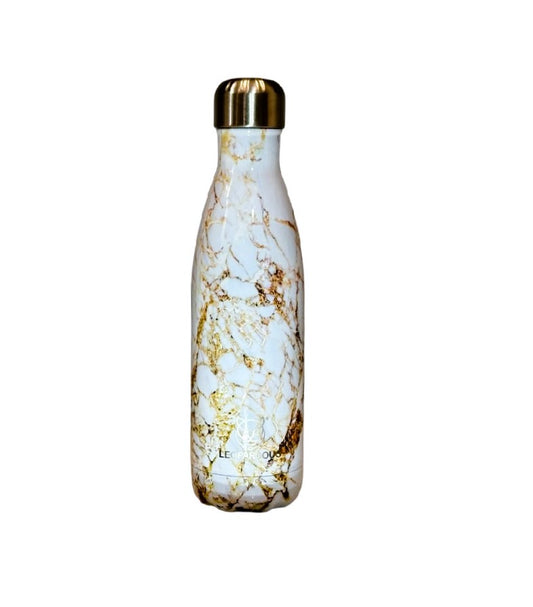 White Gold Cola-Shaped Water Bottle
