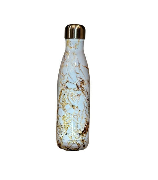 White Gold Cola-Shaped Water Bottle